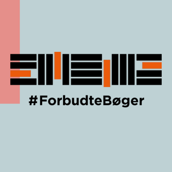 Grafik og logo for PENS kampagne Forbudte bøger